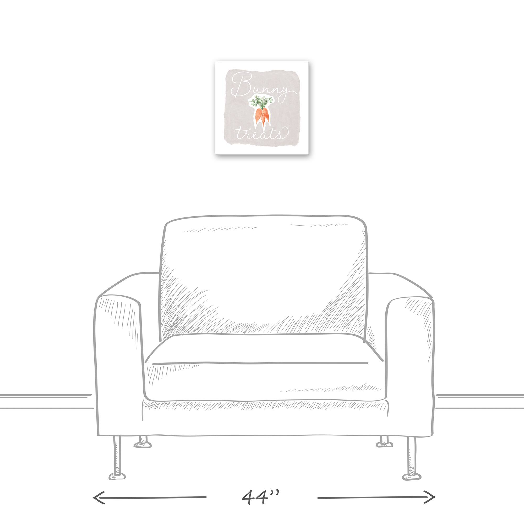 Bunny Treats Canvas Wall Art